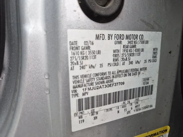Used 2016 Ingot Silver Ford Limited image 25