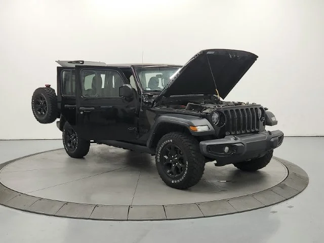 Used 2021 Black Clearcoat Jeep Unlimited Willys image 9