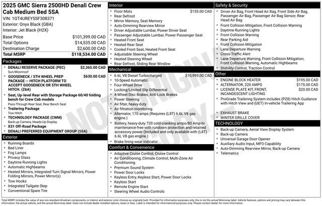 Used 2025 Onyx Black GMC Denali image 1