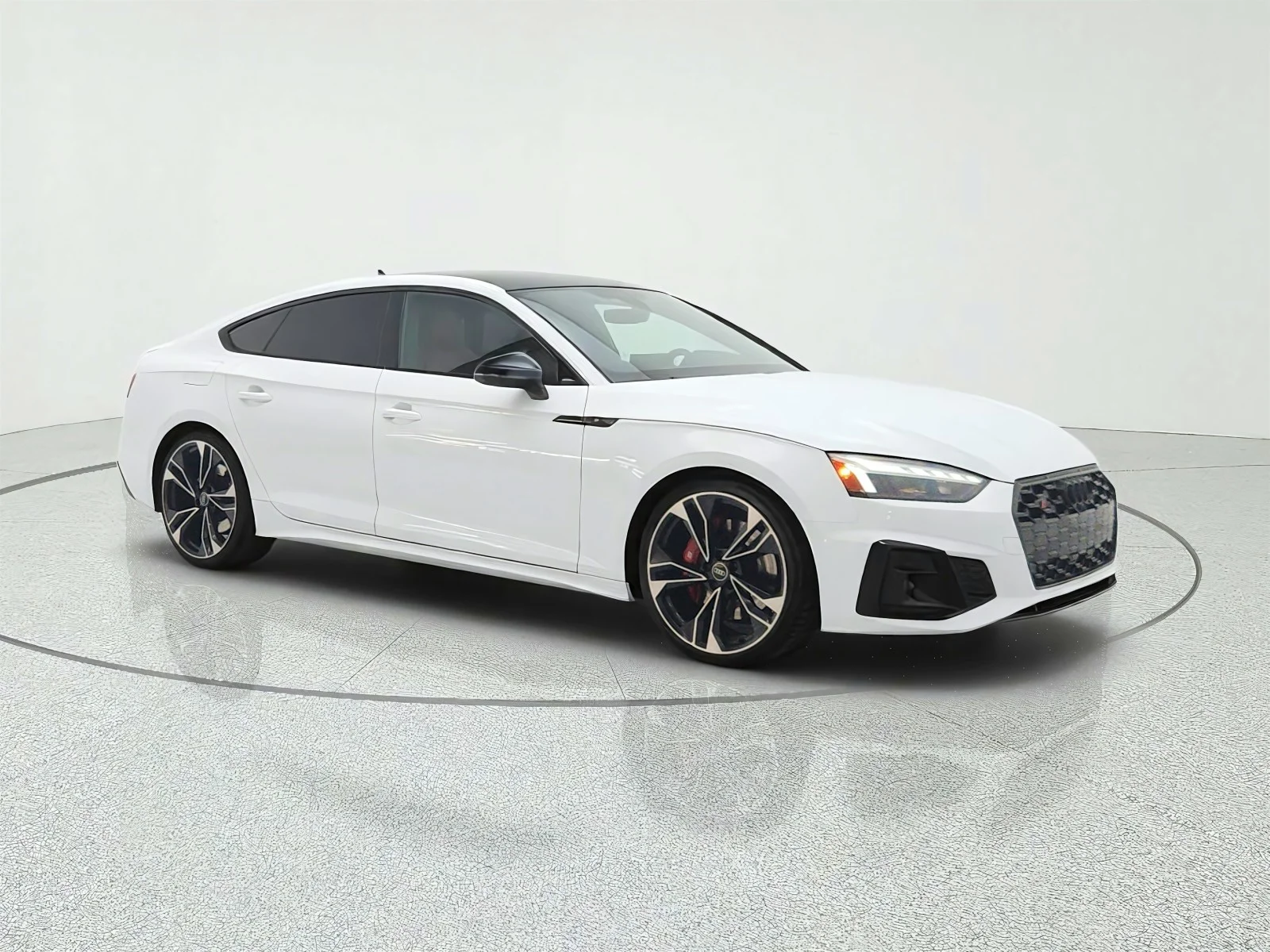 Used 2023 Glacier White Metallic Audi Premium Plus image 3