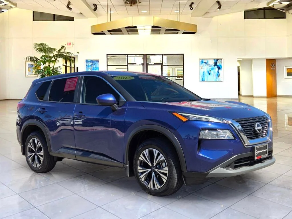 Certified Used 2023 Blue Nissan SV image 3