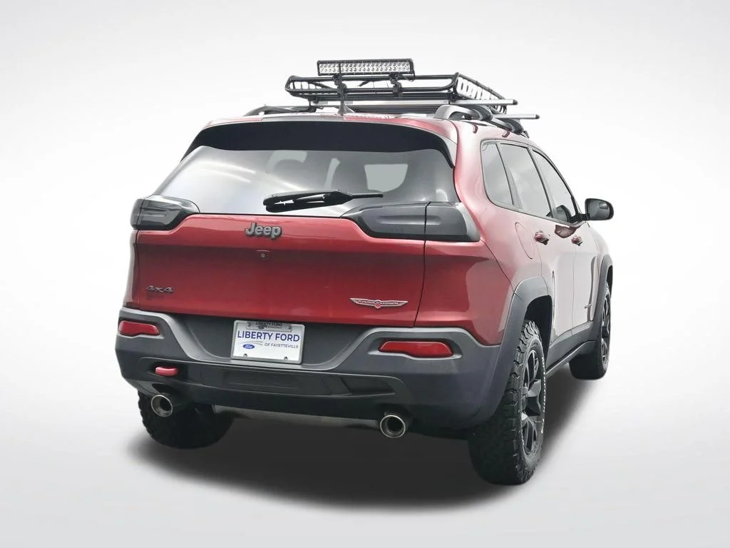 Used 2016 Deep Cherry Red Crystal Pearlcoat Jeep Trailhawk image 7