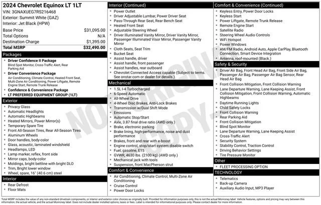 Used 2024 Summit White Chevrolet LT image 30