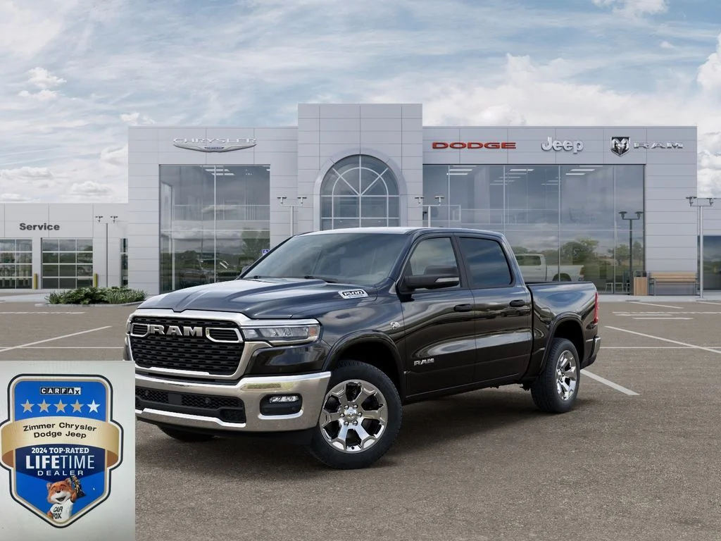 New 2026 Diamond Black Crystal Pearl-Coat Exterior Paint RAM Big Horn/Lone Star image 1