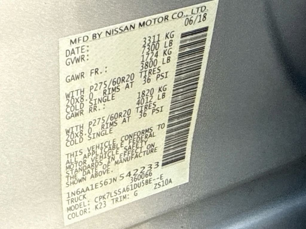 Used 2018 Brilliant Silver Nissan SV image 32