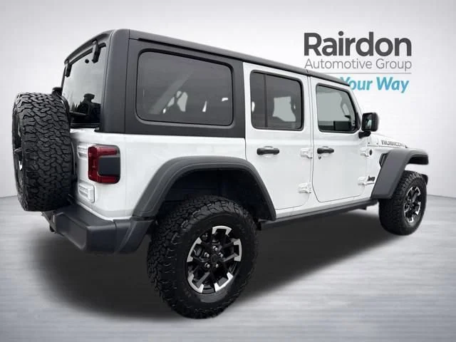 Used 2025 Bright White Clearcoat Jeep Rubicon image 7