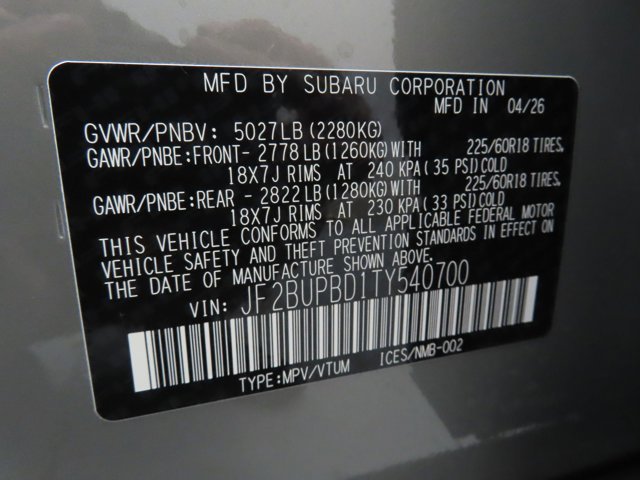 New 2026 RIVER ROCK PEARL Subaru Premium image 28