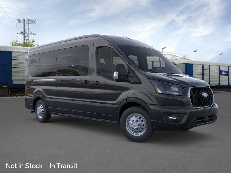 New 2026 Agate Black Metallic Ford Passenger Van XLT image 7