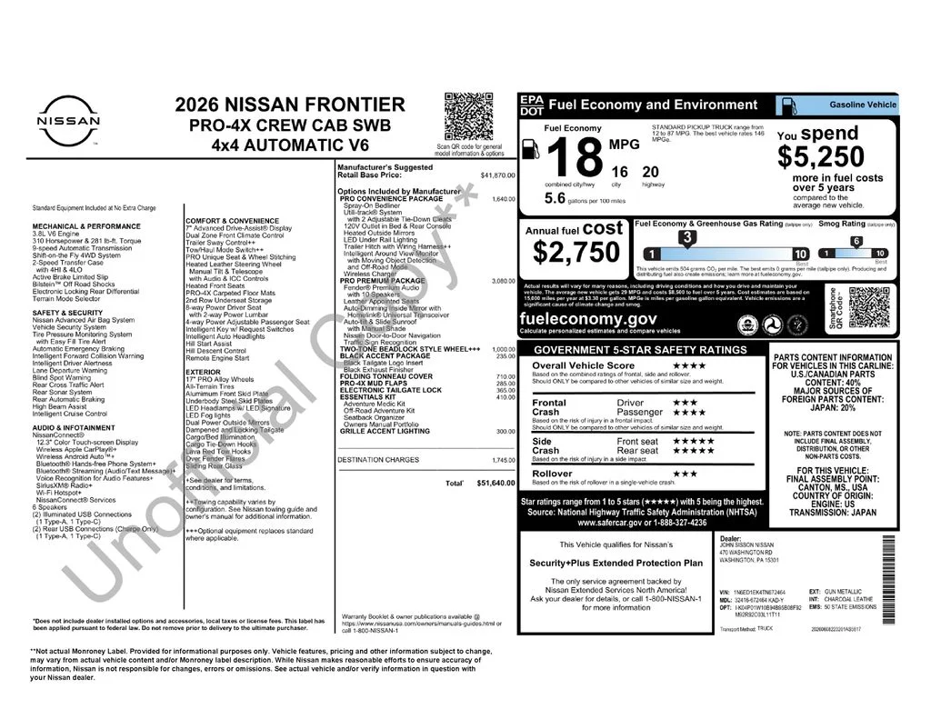 New 2026 Gray Nissan PRO-4X image 6