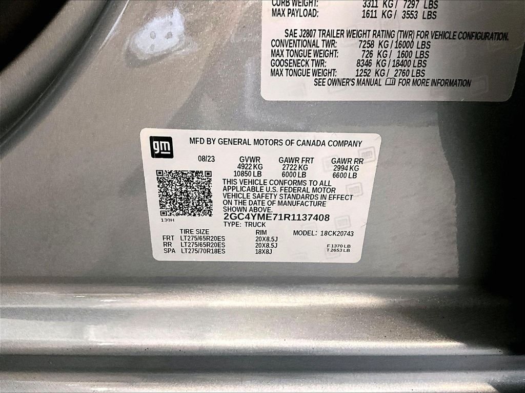 Used 2024 Sterling Gray Metallic Chevrolet Custom image 37