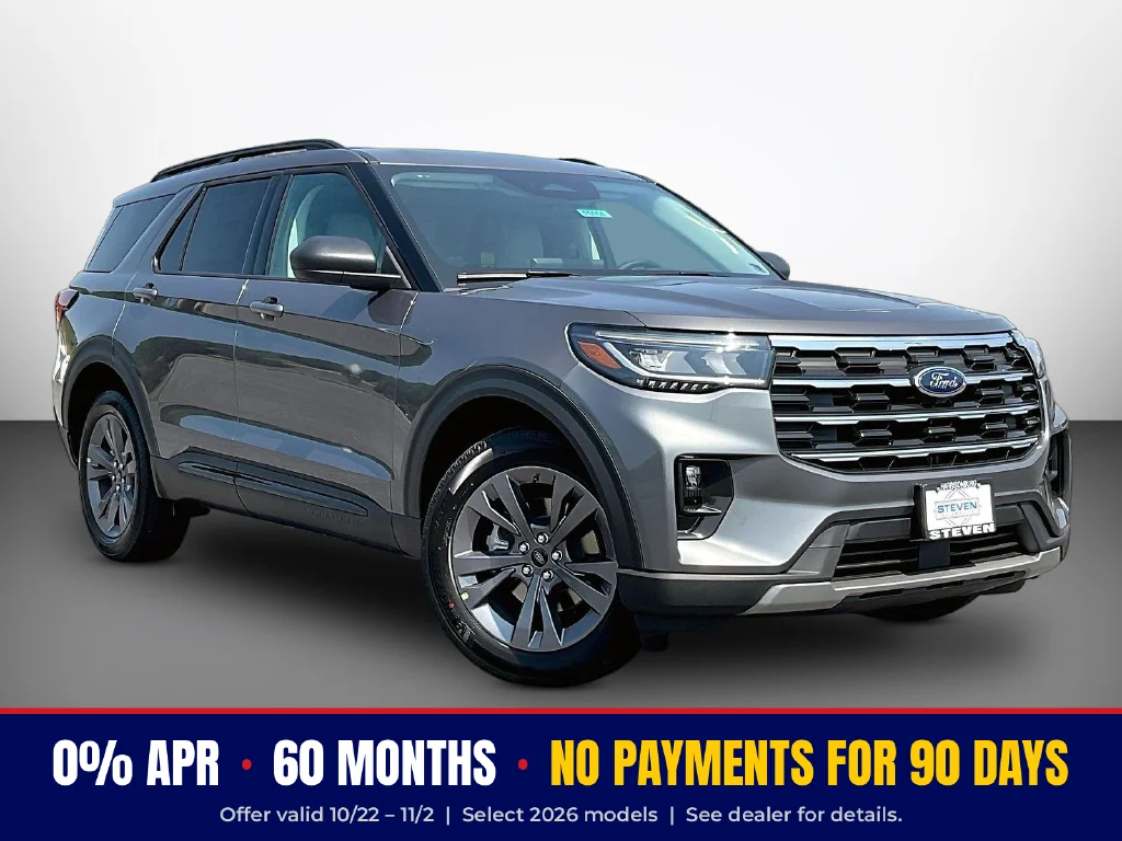 New 2026 Carbonized Gray Metallic Ford Active image 1