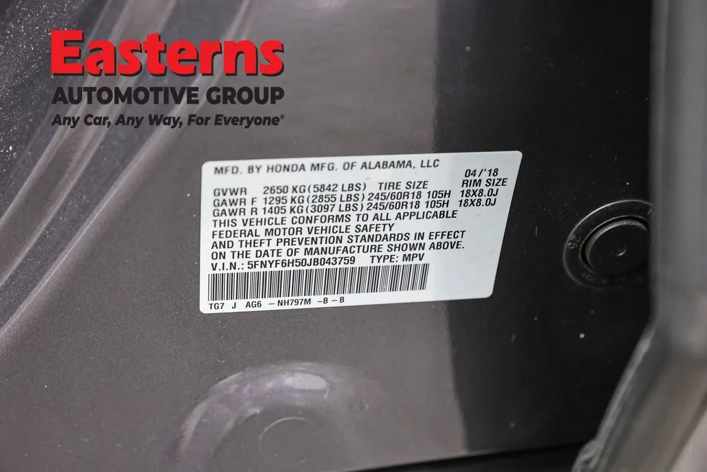 Used 2018 Gray Honda EX-L image 36