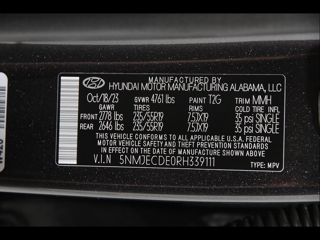 Used 2024 Portofino Gray Metallic Hyundai Limited image 23