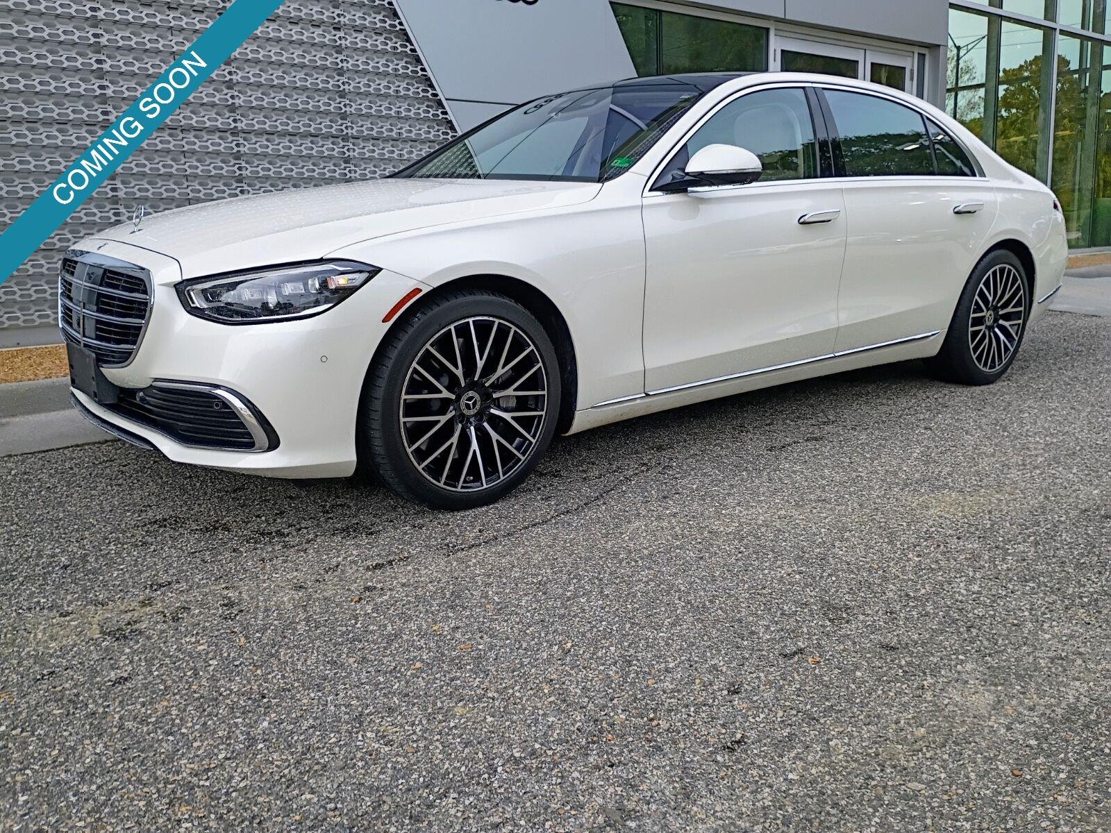 Used 2021 designo Diamond White Mercedes-Benz S 580 image 1