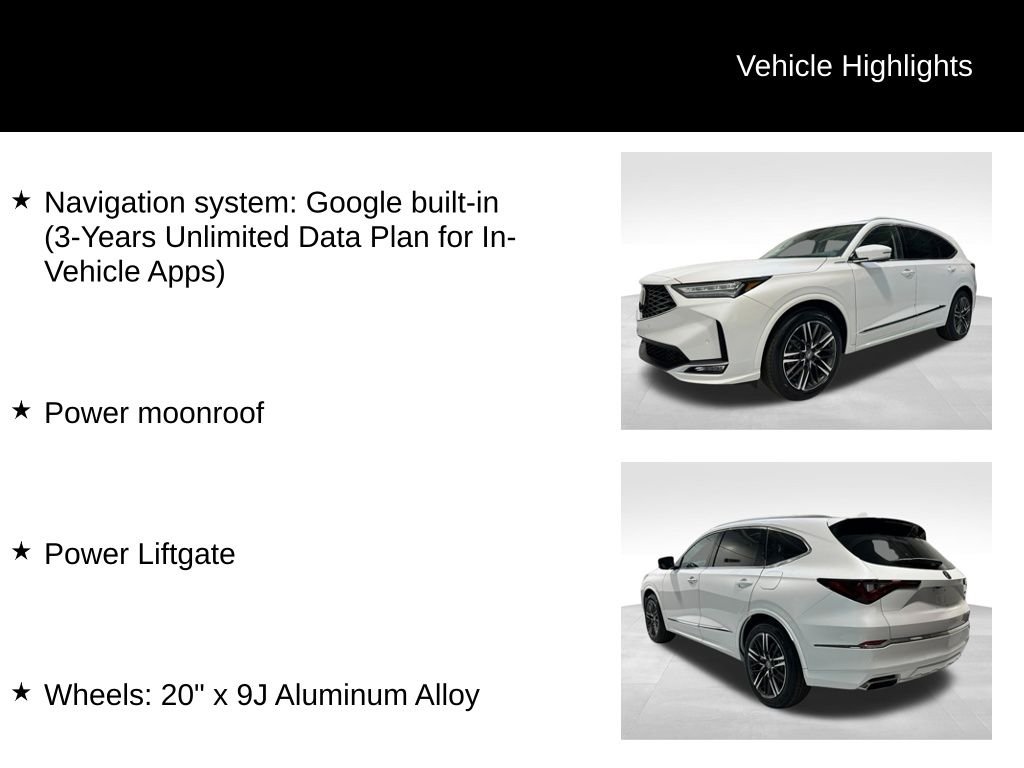 New 2026 Platinum White Pearl Acura w/Advance Package image 5