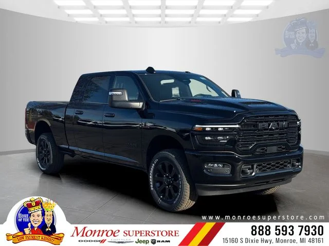 New 2026 Diamond Black Crystal Pearl-Coat Exterior Paint RAM LARAMIE image 1
