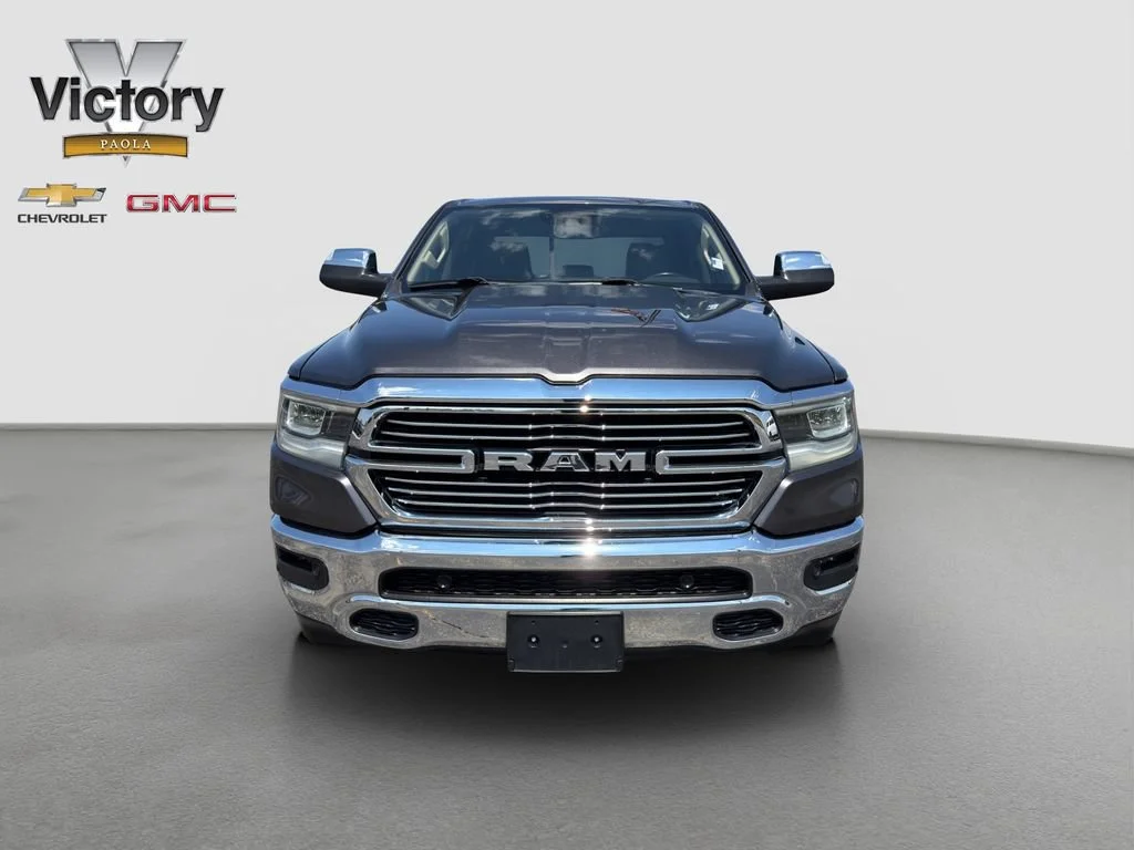 Used 2021 RAM Ram 1500 Pickup Laramie with VIN 1C6SRFJT7MN658182 for sale in Kansas City