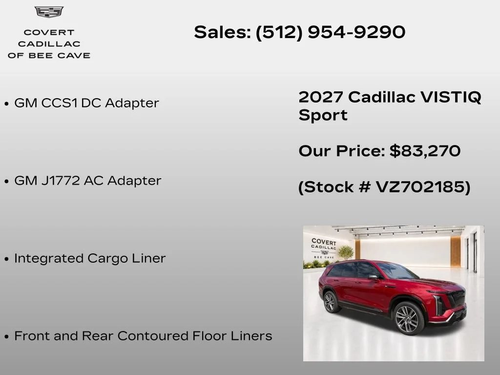 New 2027 Radiant Red Tintcoat Cadillac Sport image 13