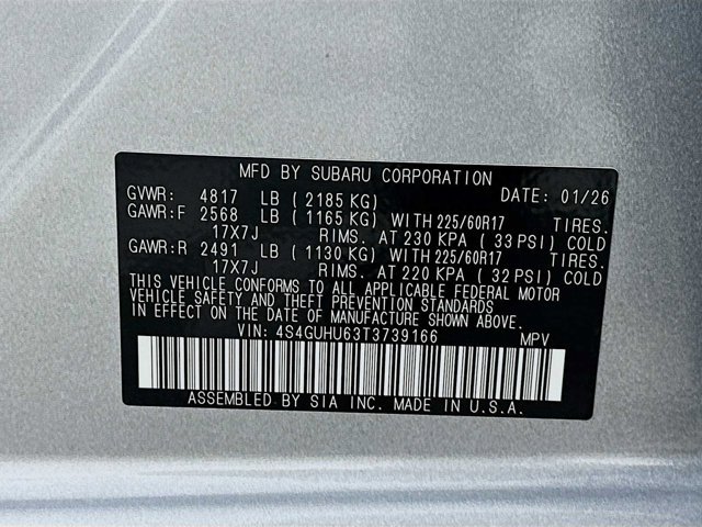 New 2026 ICE SILVER METALLIC Subaru Wilderness image 29
