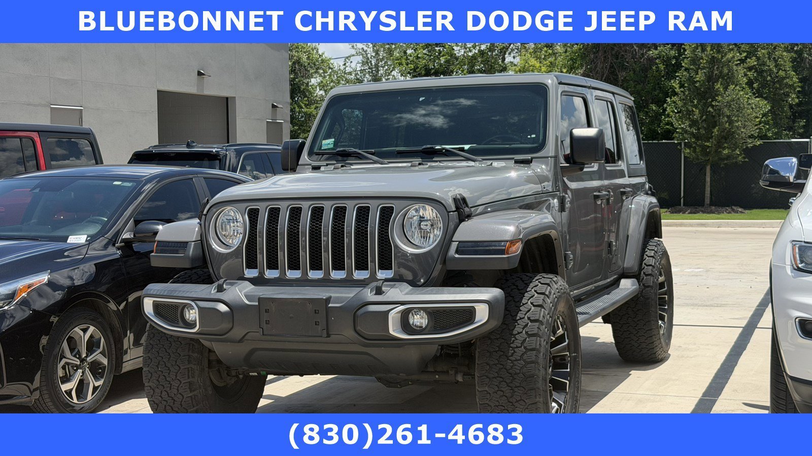Used 2018 Sting-Gray Clearcoat Jeep Sahara image 1