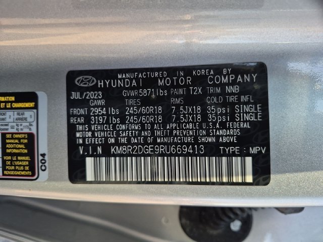 Used 2024 Silver Hyundai SEL image 36