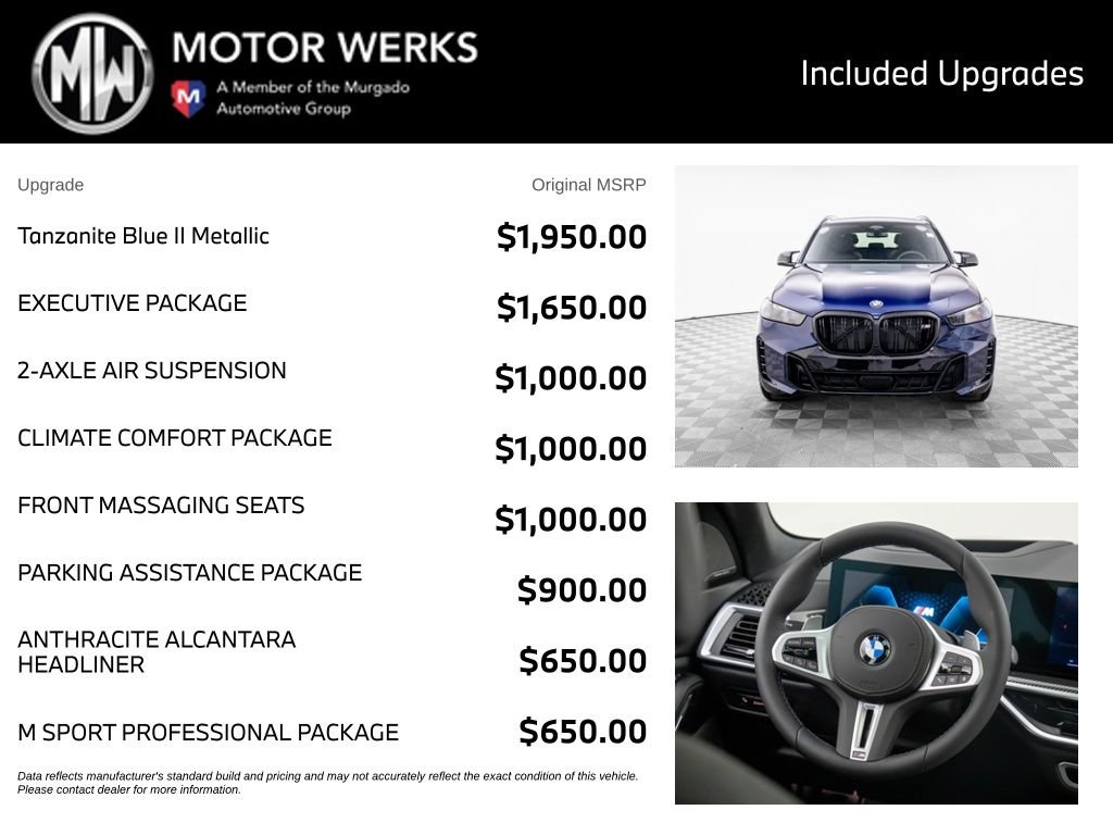 Used 2026 Tanzanite Blue II Metallic BMW M60i image 4