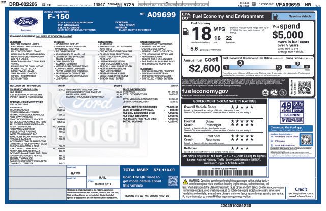 2027 Ford F-150 4X4 CREWCAB XLT