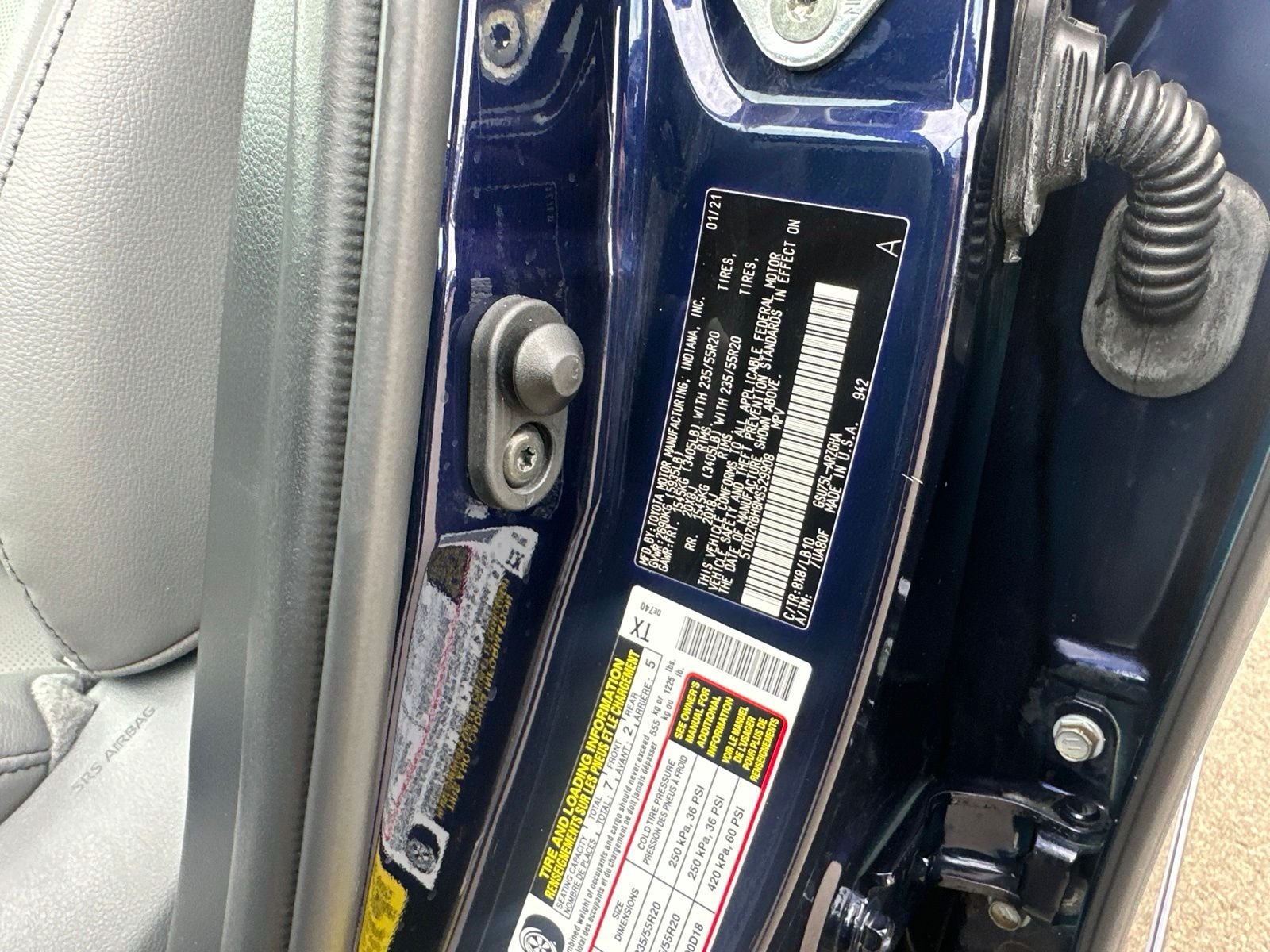 Used 2021 Blue Toyota Limited image 21