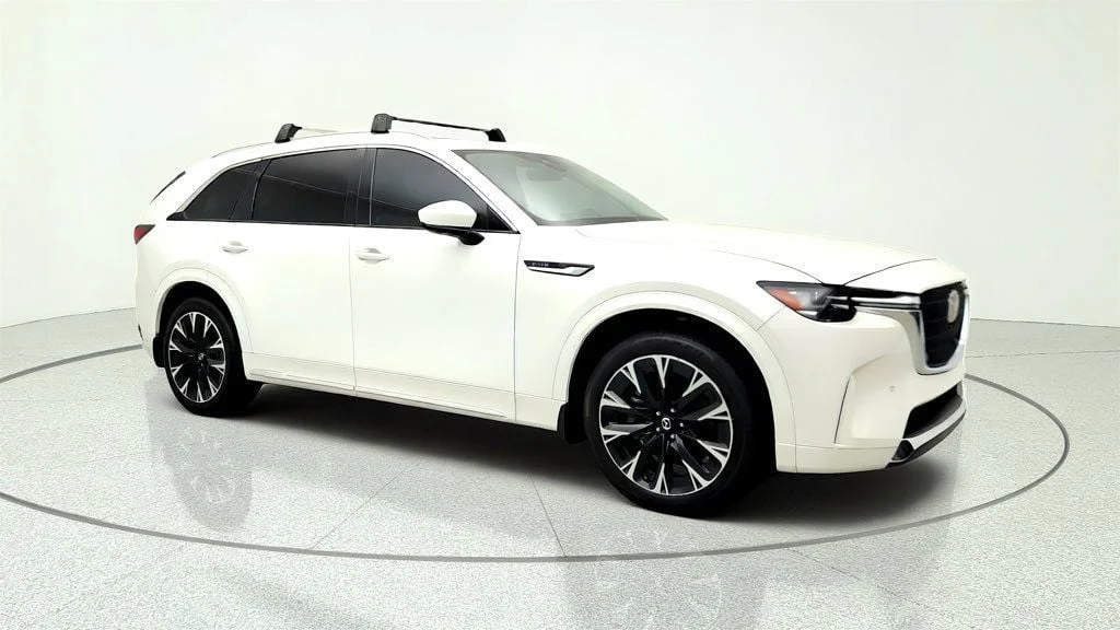 Used 2024 Rhodium White Premium Mazda 3.3 Turbo S Premium Plus AWD w/ Premier Tow Set image 3
