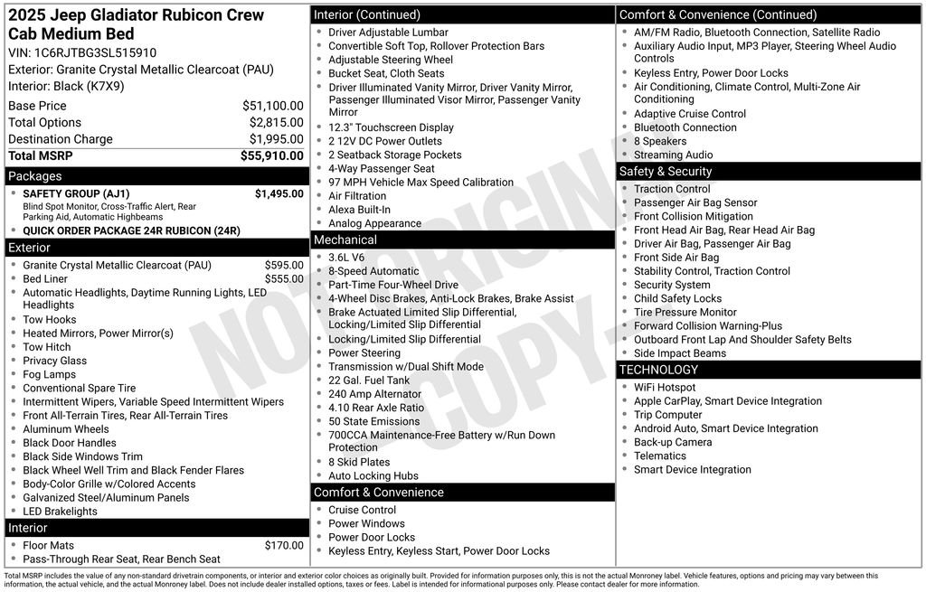 2025 Jeep Gladiator Rubicon - Photo 8