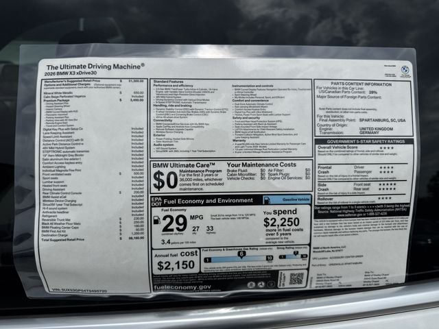 New 2026 Mineral White Metallic BMW 30 xDrive image 26
