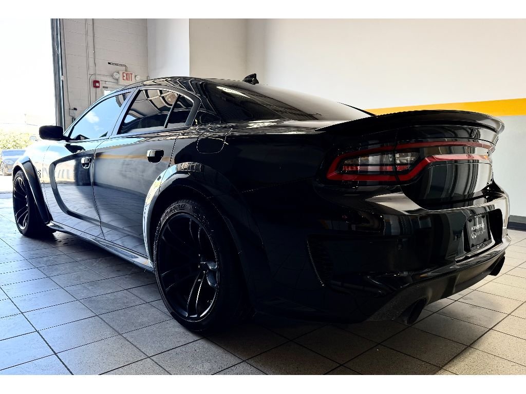 Used 2022 Pitch Black Clearcoat Dodge SRT Hellcat Widebody image 5