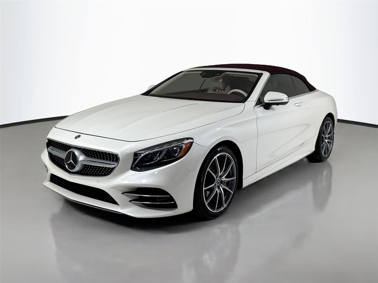 Used 2019 designo Cashmere White Magno (Matte Finish) Mercedes-Benz S 560 Cabriolet | AMG® Line | Premium Pkg | Driver Assist Pkg image 50