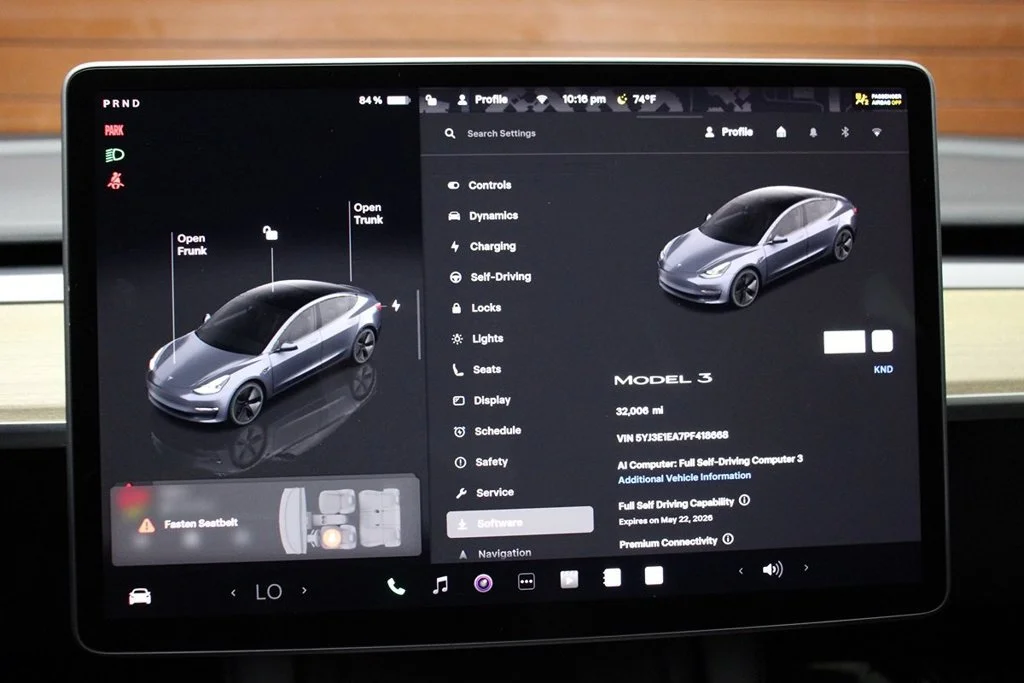 Used 2023 Solid Black Tesla Base image 14
