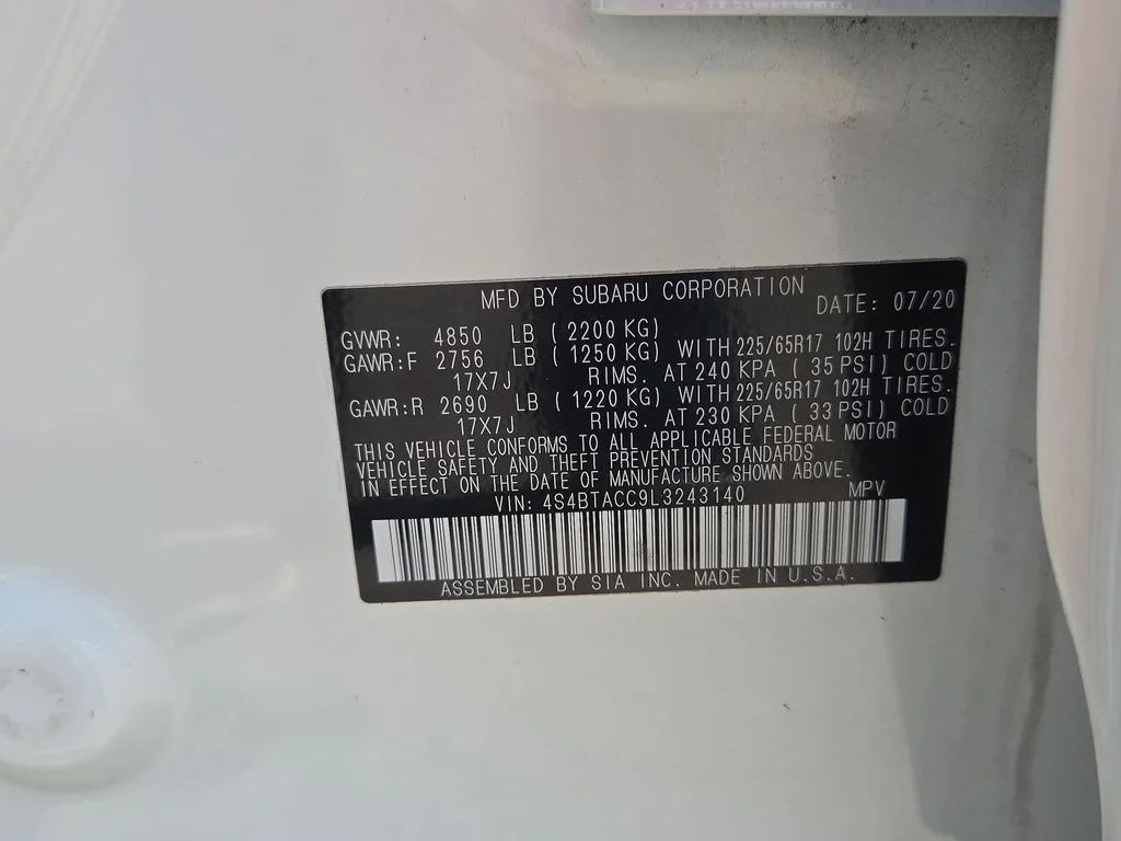 Used 2020 White Subaru Premium image 41