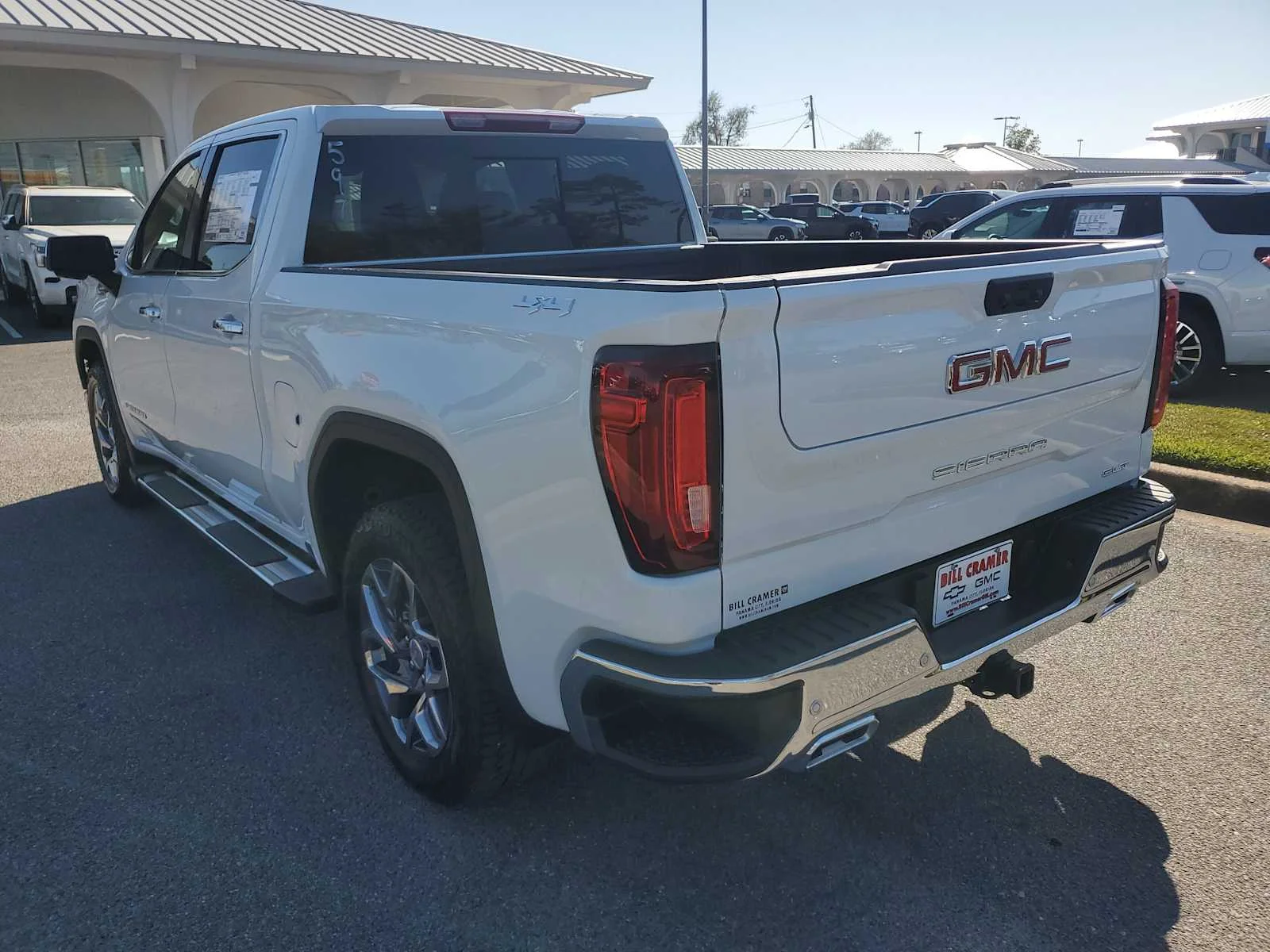 New 2026 Glacier White Tricoat GMC SLT image 3