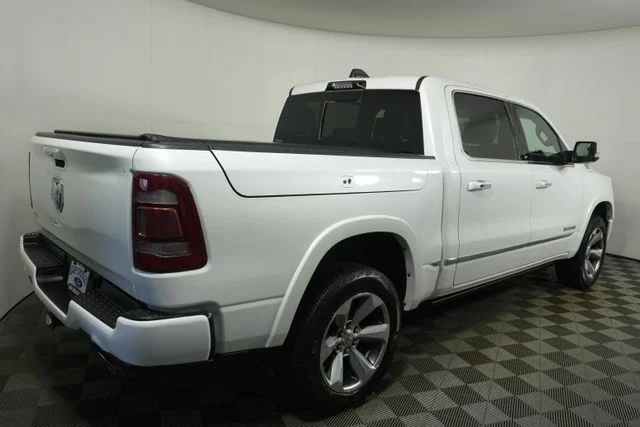 Used 2021 Ivory White Tri-Coat Pearlcoat Ram Limited image 3