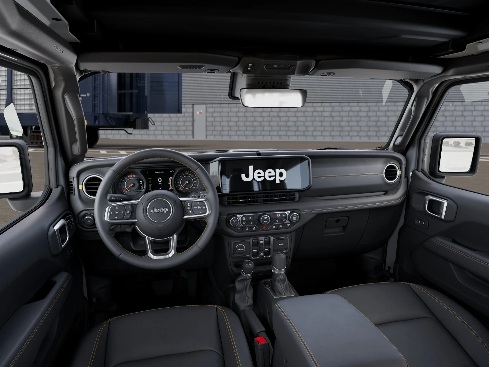 New 2026 Bright White Clear-Coat Exterior Paint Jeep Sahara image 14