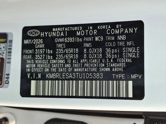 New 2026 White Hyundai SEL image 16