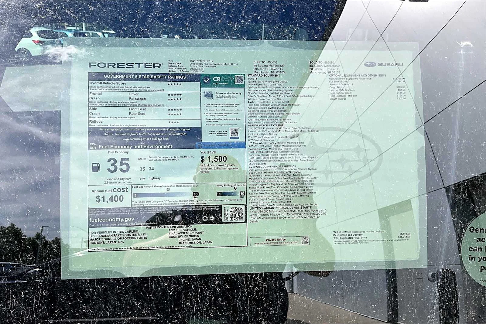 New 2026 CBS/- Crystal B Subaru Premium Hybrid image 19