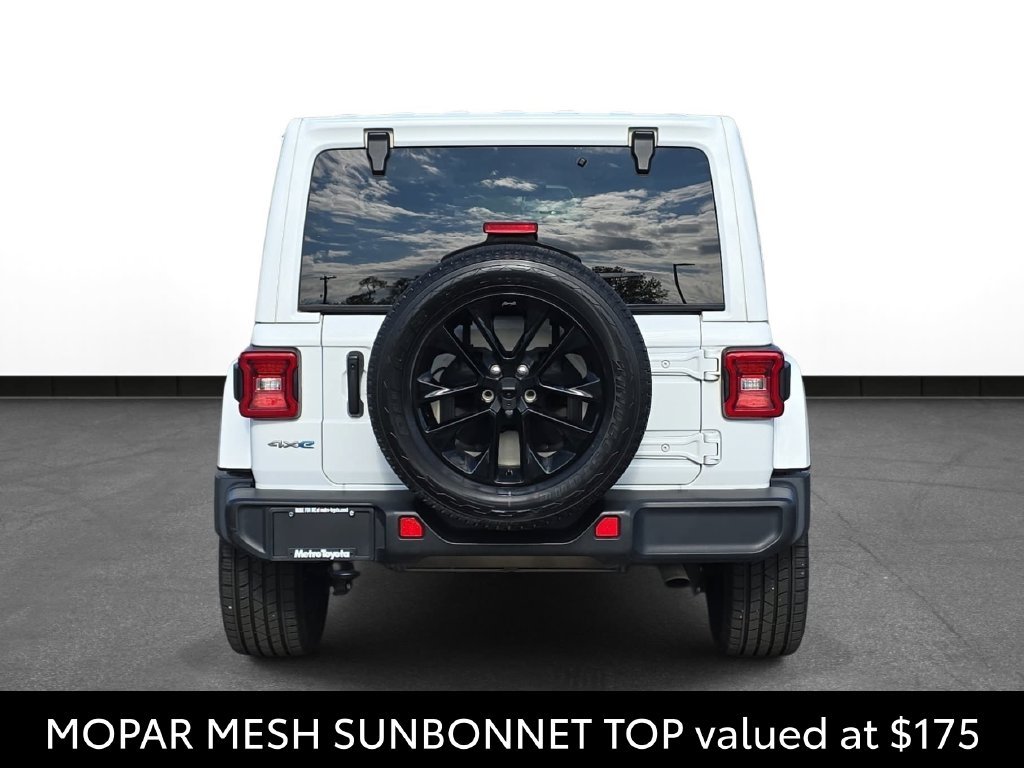 Used 2021 White Jeep Unlimited Sahara 4xe image 7