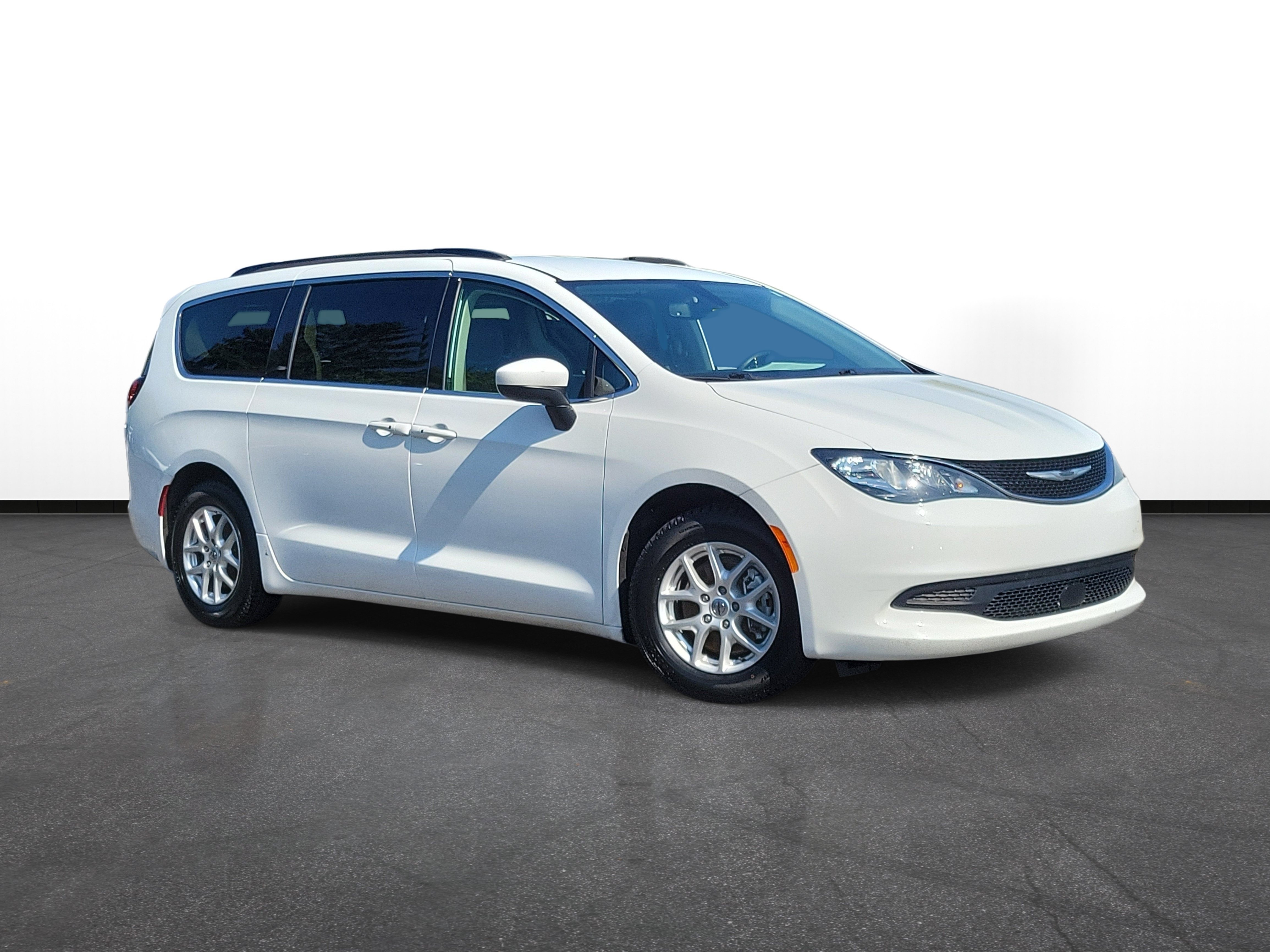 Used 2021 Bright White Clearcoat Chrysler LXI image 1