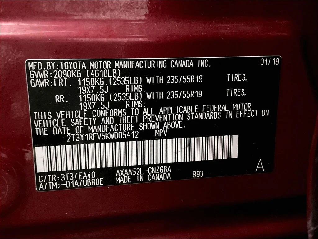 Used 2019 Red Toyota Limited image 39