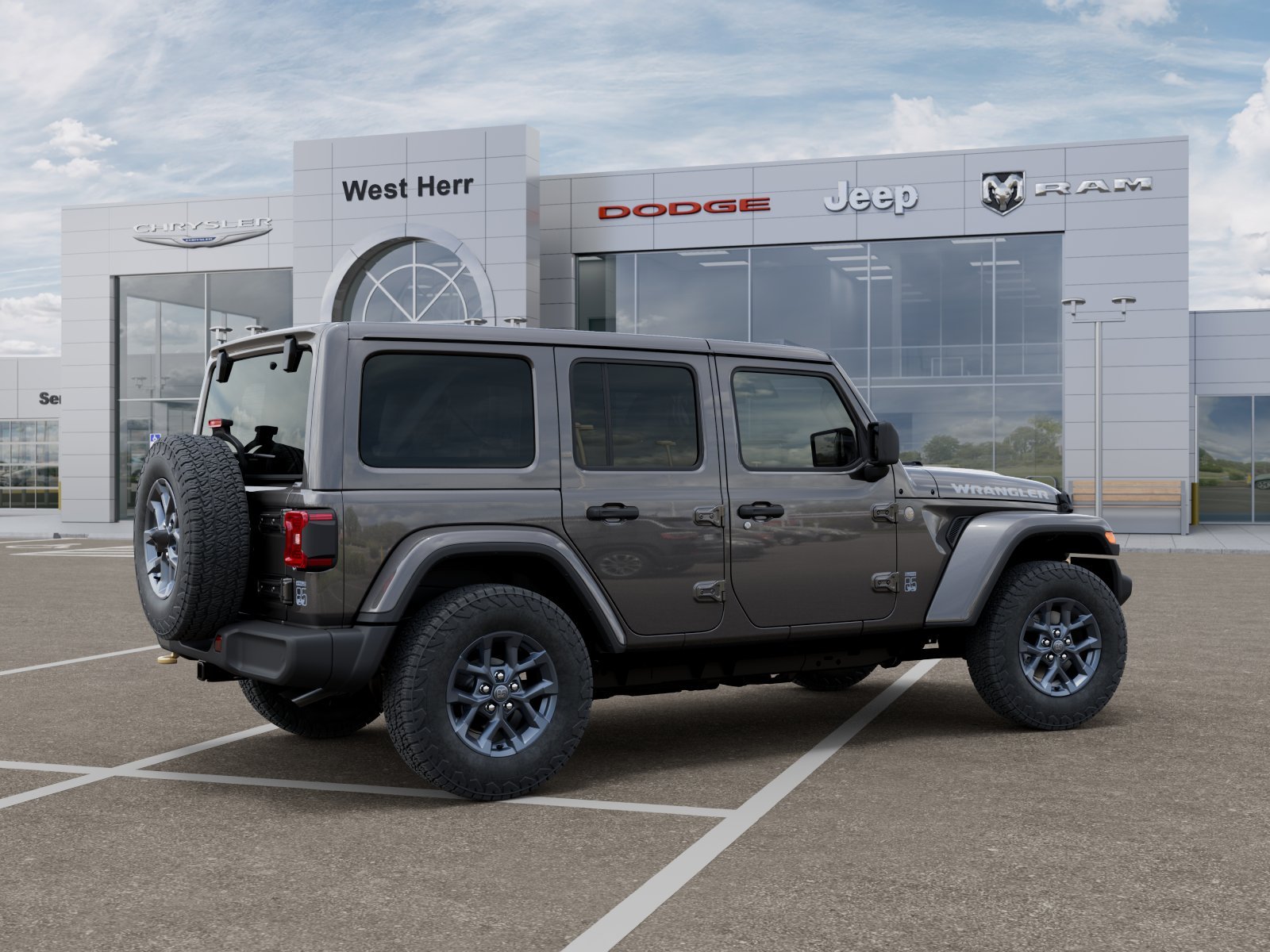 New 2026 Granite Crystal Metallic Clear-Coat Exterior Paint Jeep WRANGLER 4-DOOR 85TH ANNIVERSA image 30