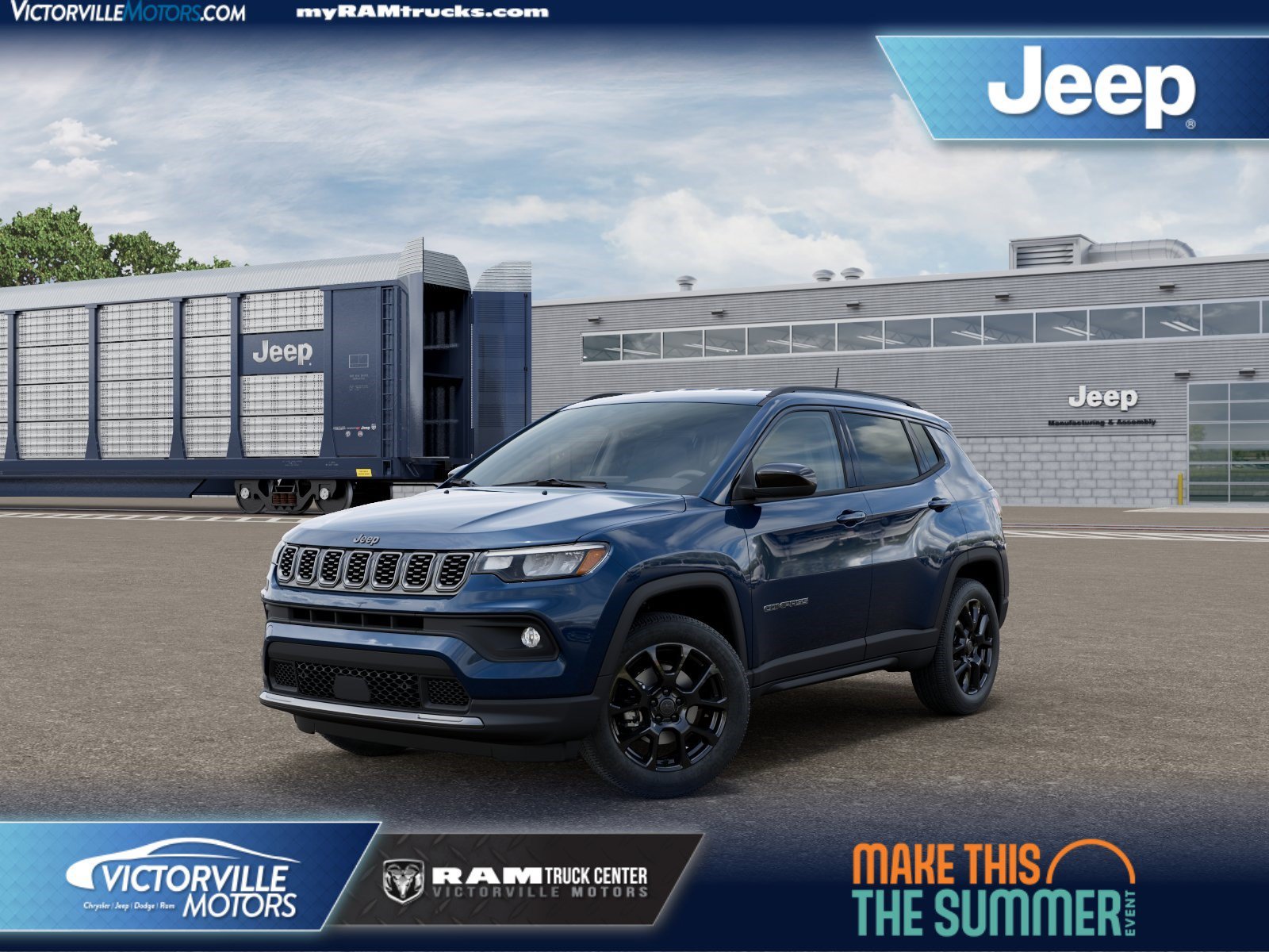 New 2026 Fathom Blue Pearl-Coat Exterior Paint Jeep Latitude image 1
