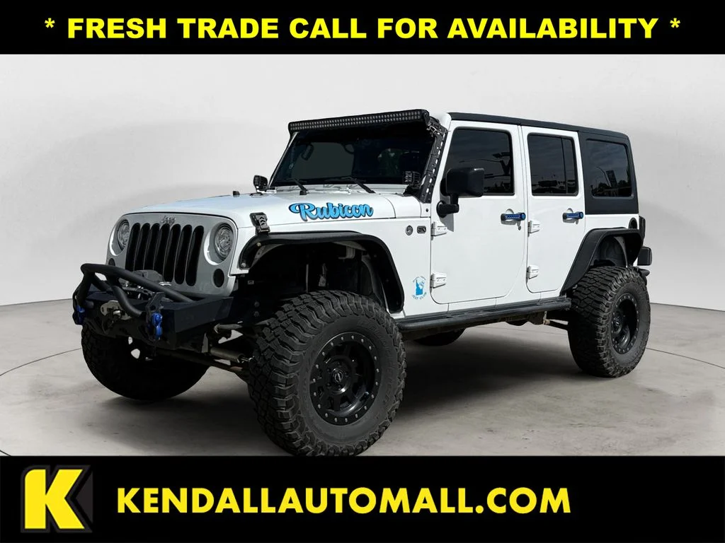 Used 2018 White Jeep Unlimited Rubicon image 1