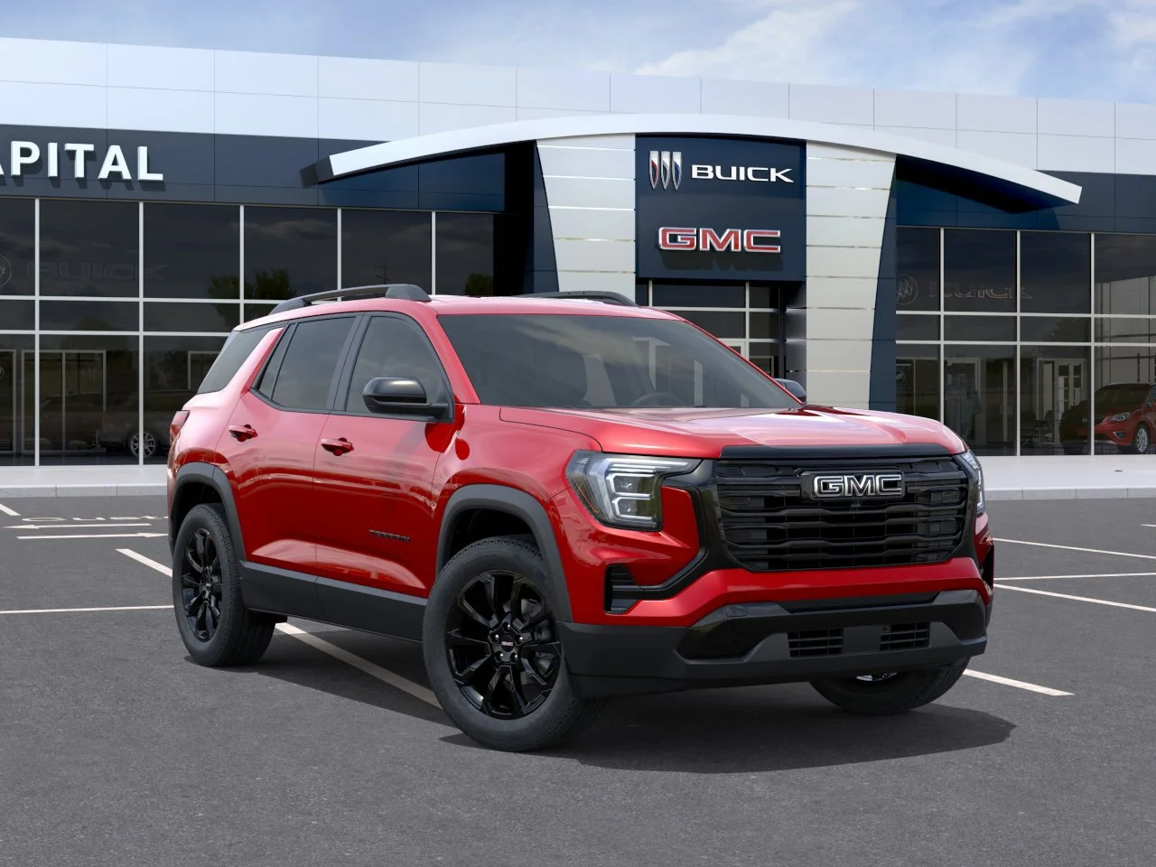 New 2027 Volcanic Red Tintcoat GMC AWD Elevation image 7