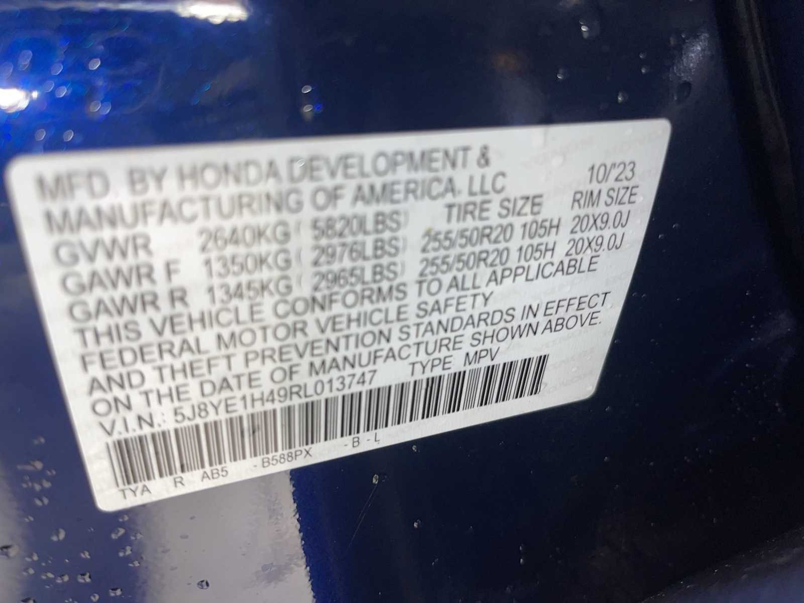 Certified Used 2024 Fathom Blue Pearl Acura w/Technology Package image 21