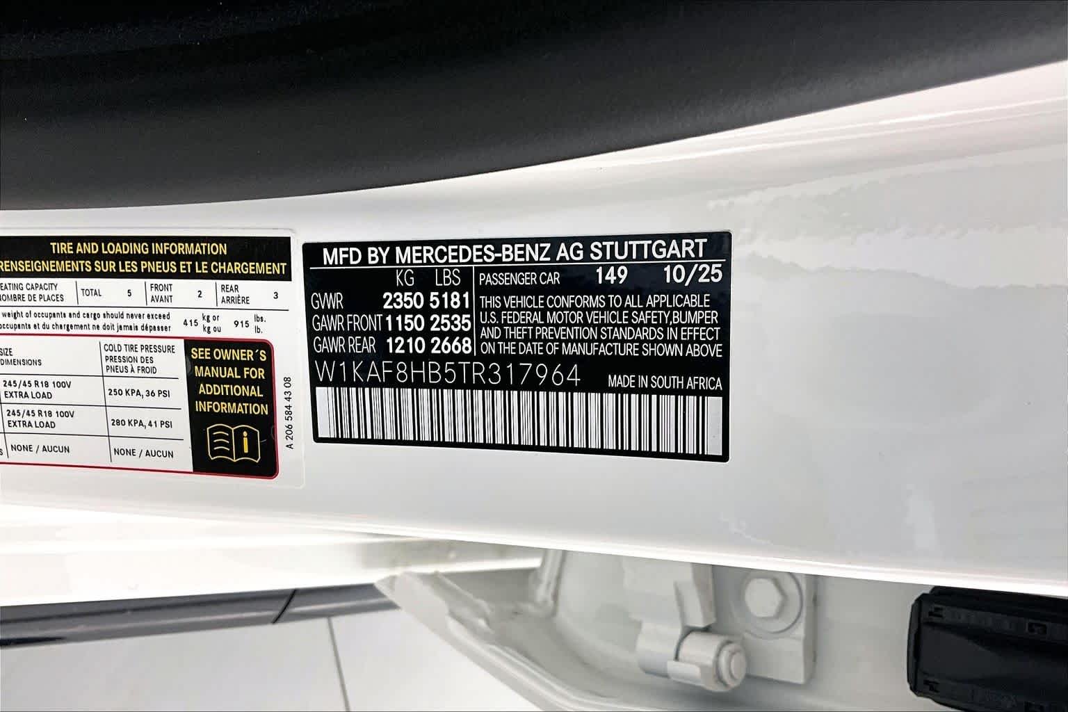 New 2026 Polar White Mercedes-Benz AMG® C 43 4MATIC Sedan image 25