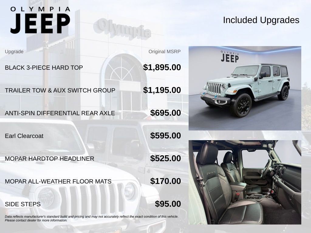 Used 2023 Gray Jeep Sahara 4xe image 4